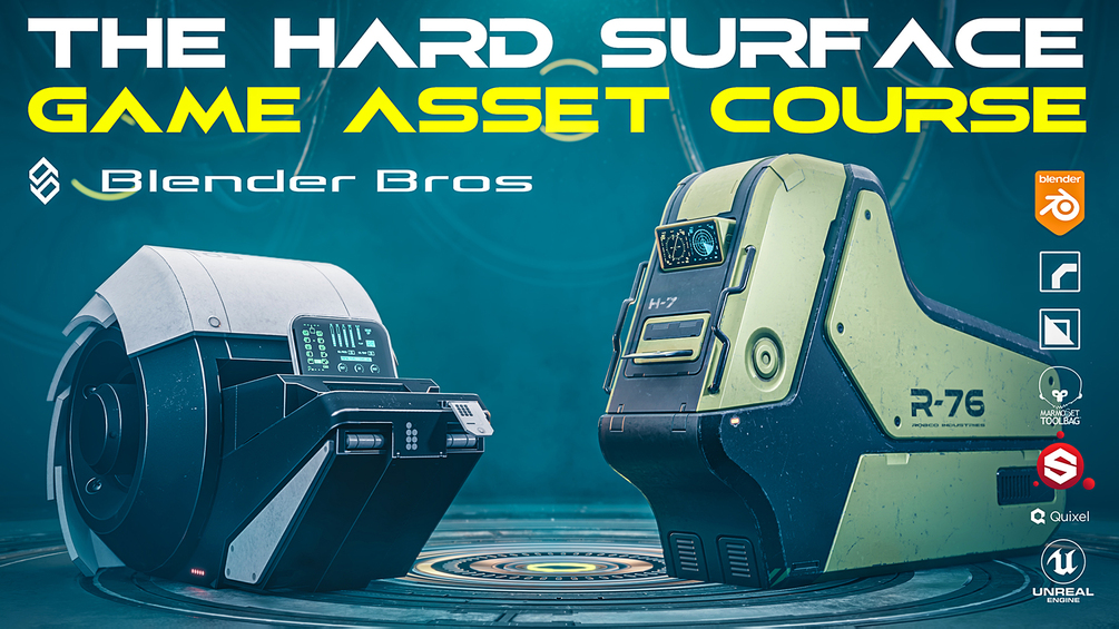 The Blender Bros Hard Surface Game Asset Course 1.0