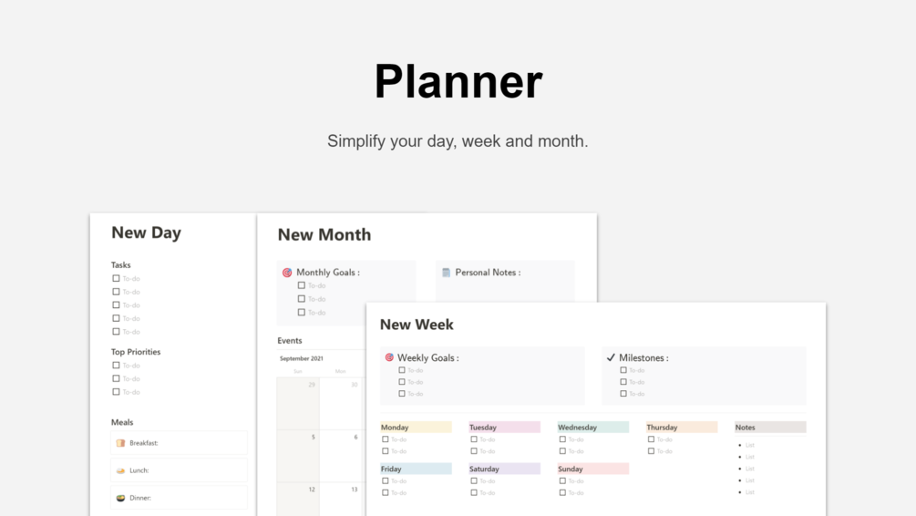 Planner Notion Template