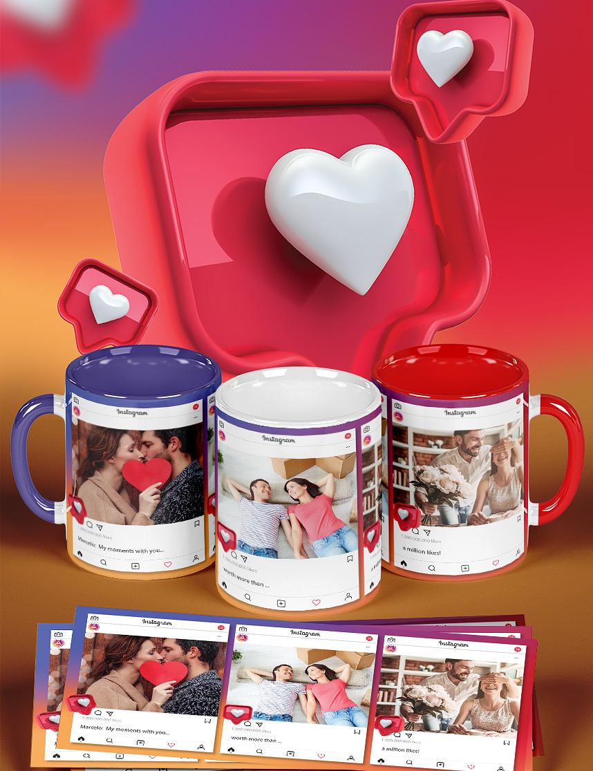 Design of mug Theme Instagram