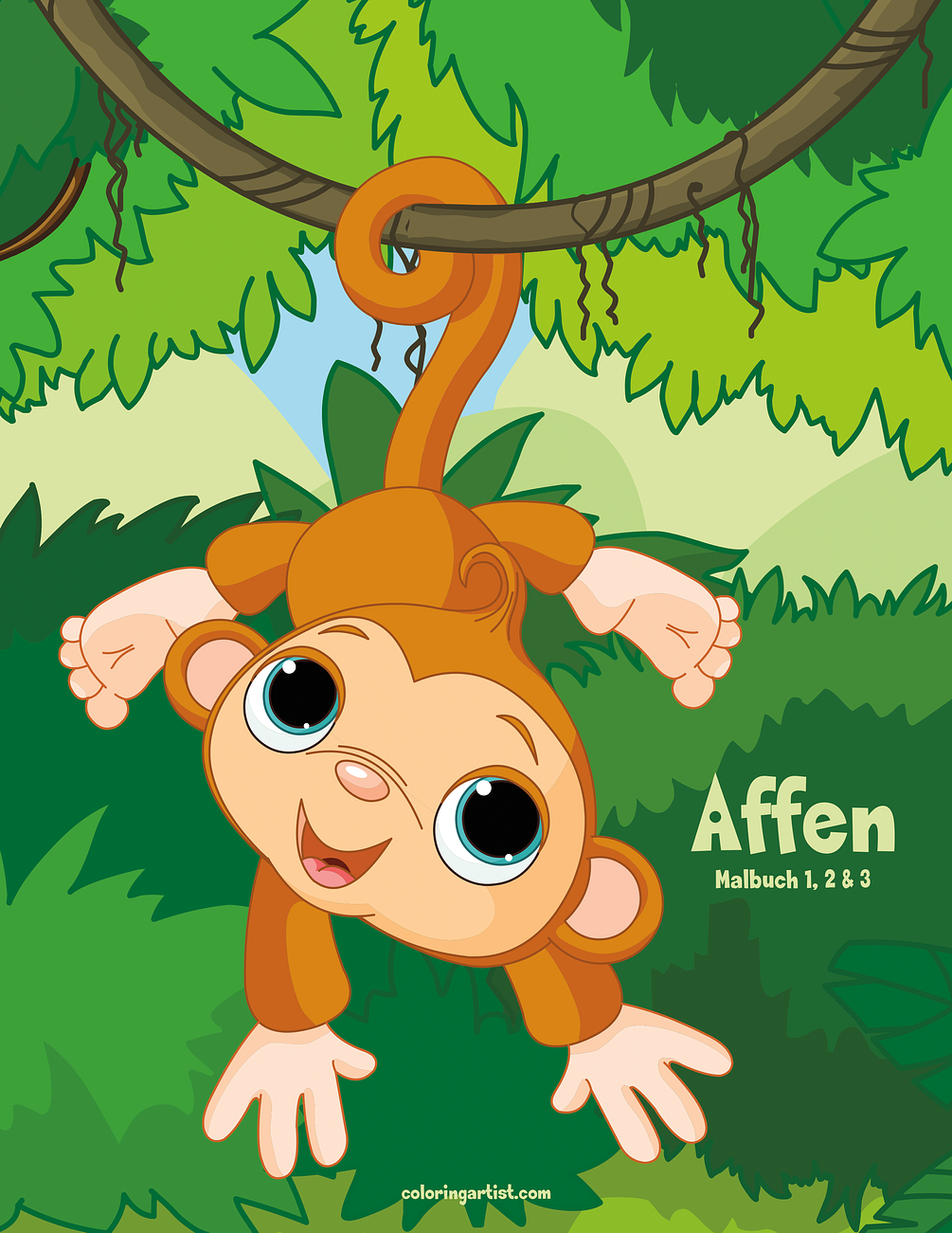 Affen-Malbuch 1, 2 & 3