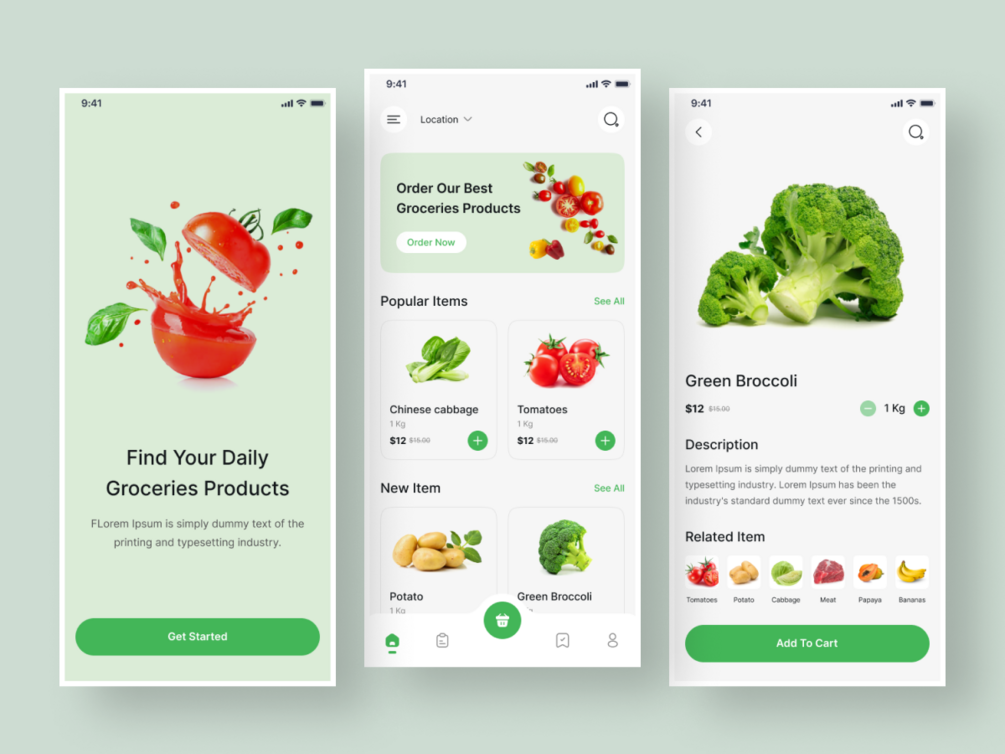Food Mobile App Design