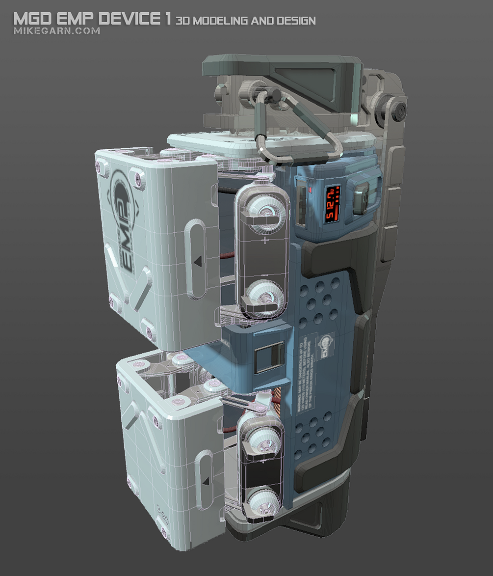 MGD EMP Device 1 3D Modeling and Design