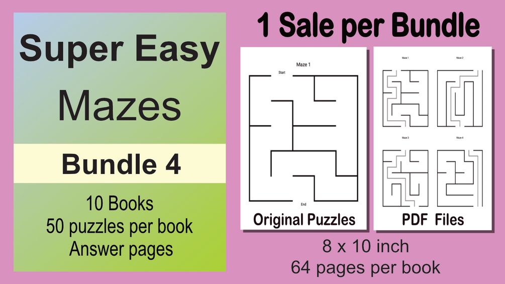 Super Easy Maze Bundle 4 Ages 24