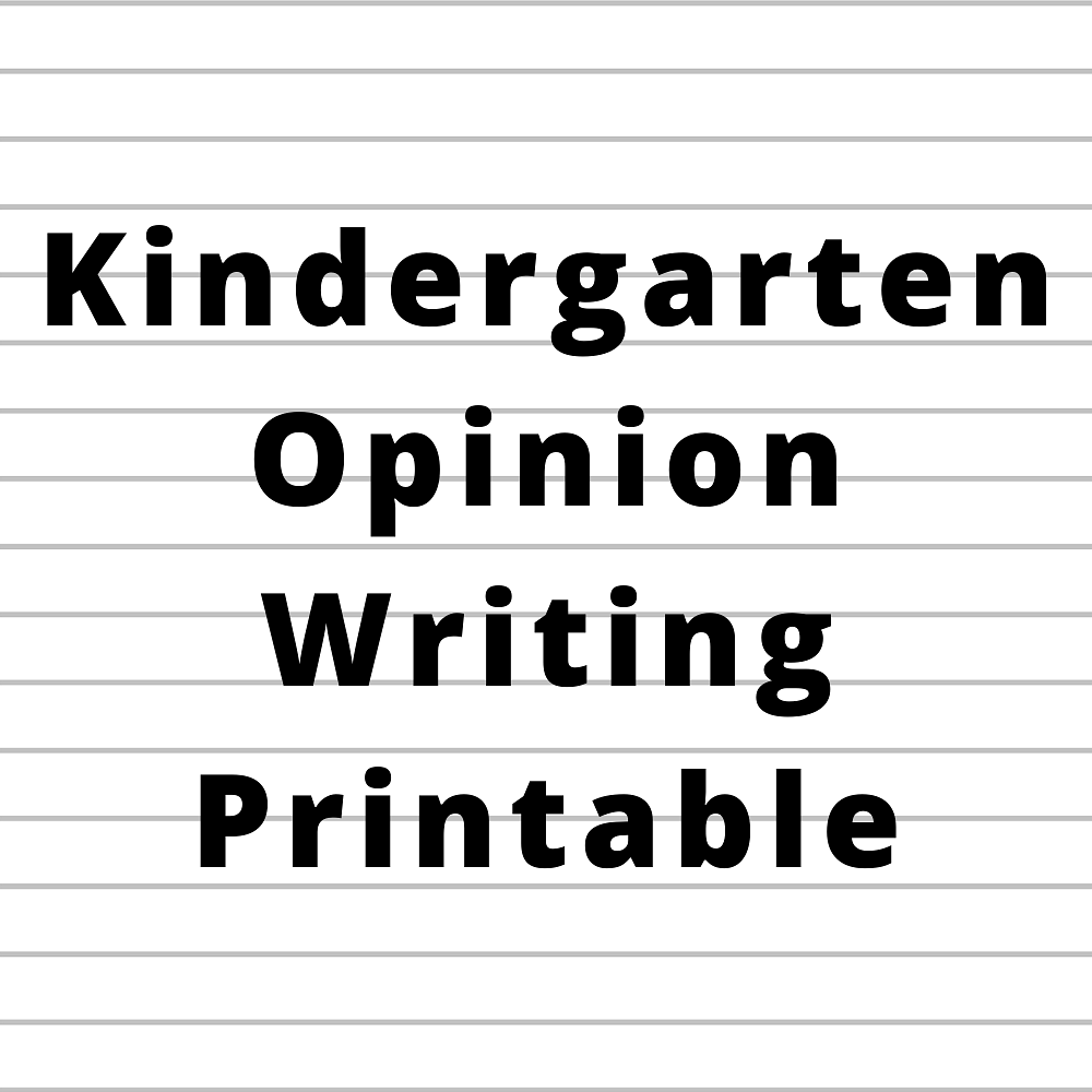 Kindergarten Opinion Writing Day And Night