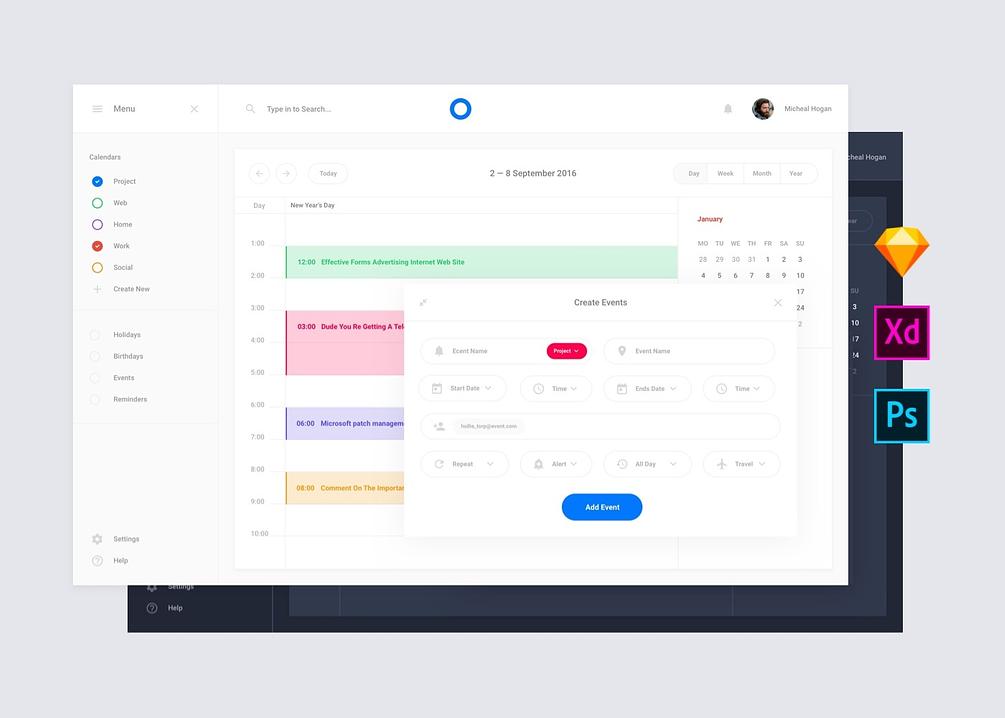 14 Calendar Application