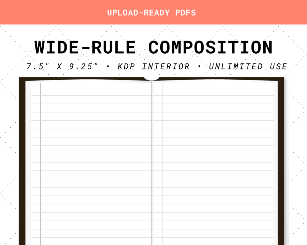 Composition Notebook KDP Interior Bundle