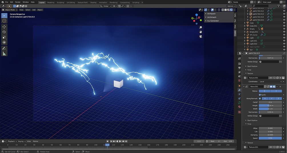 Dynamic lightning tutorial project file