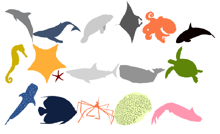 Download Sea Animals Icons Svg