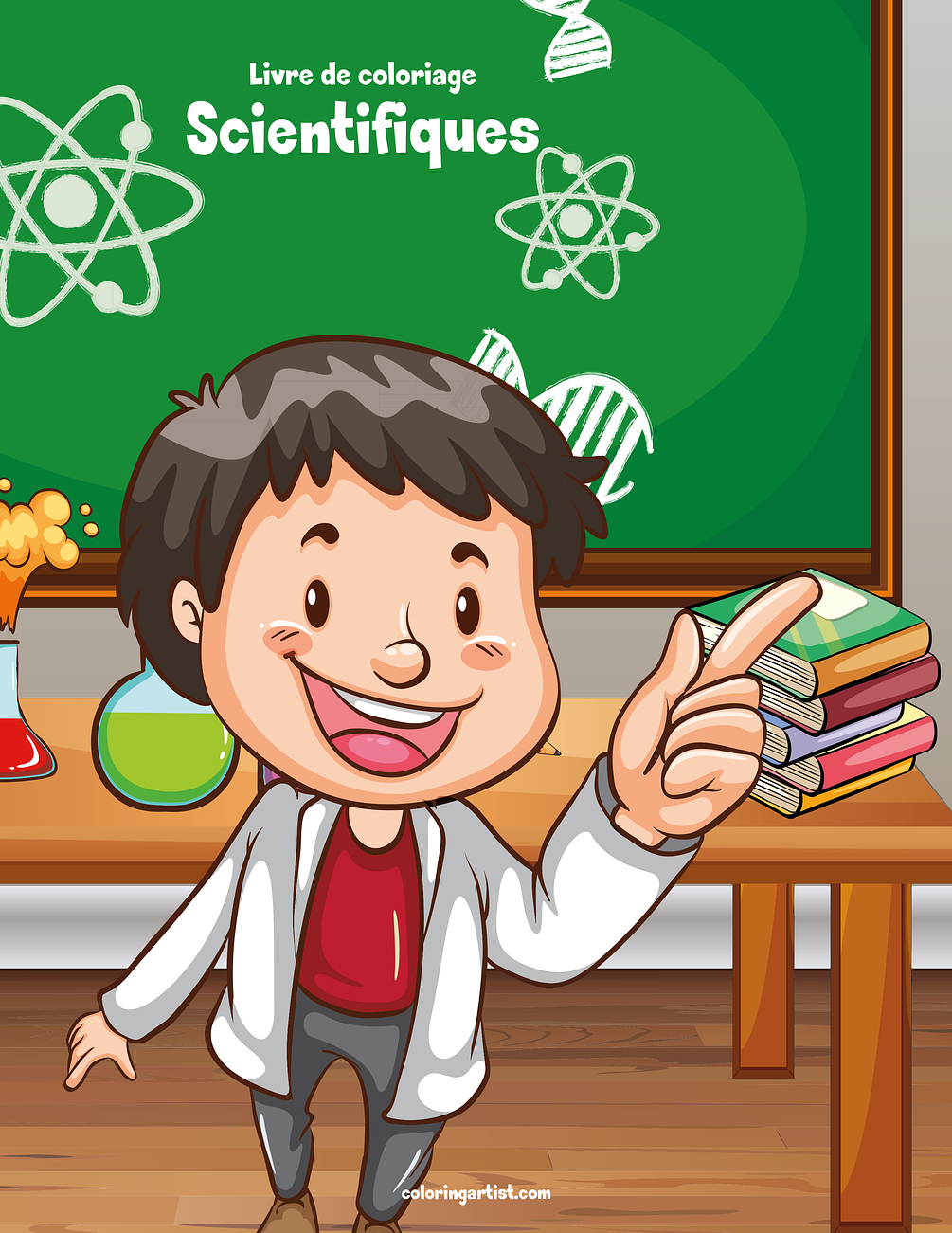 Livre de coloriage Scientifiques