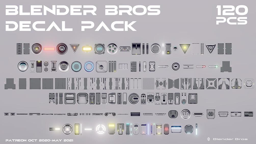 Blender Bros Decal Bundle (pack of 120)