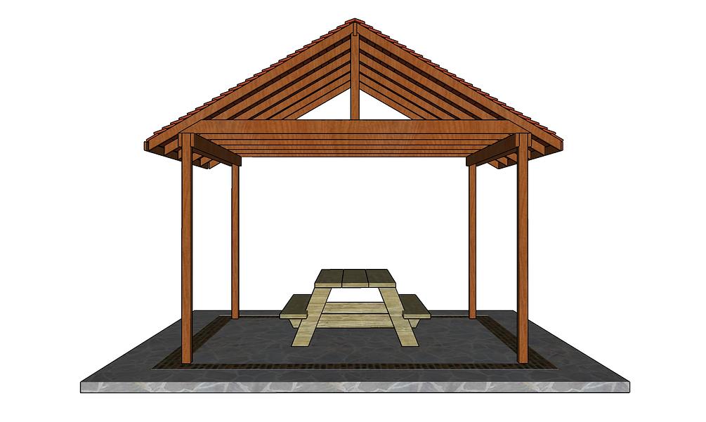 12x10 Picnic Shelter Plans