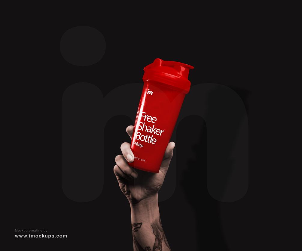 Download Free Shaker Bottle Mockup by iMockups