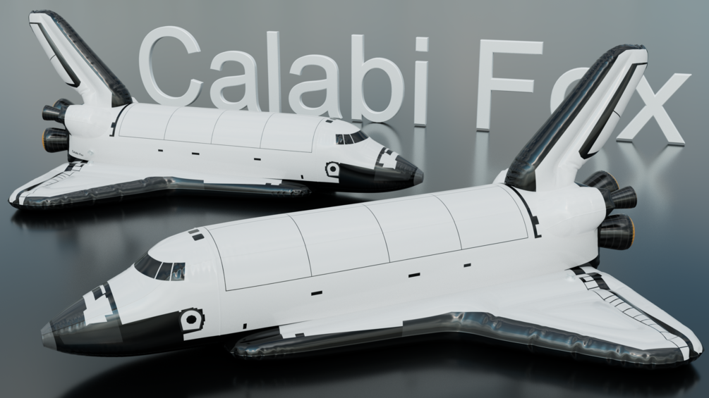 Inflatable spaceshuttle float (3D model)