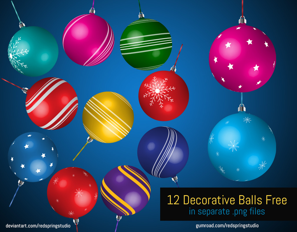 Colorful decorative balls