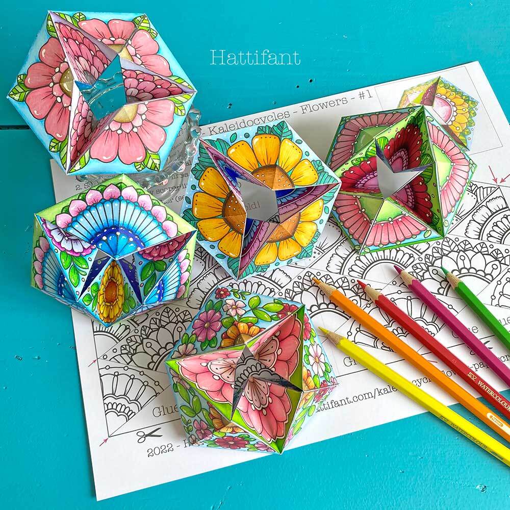 LD L D Colorful Letter Design with Creative Origami Triangles Rainbow Vector.