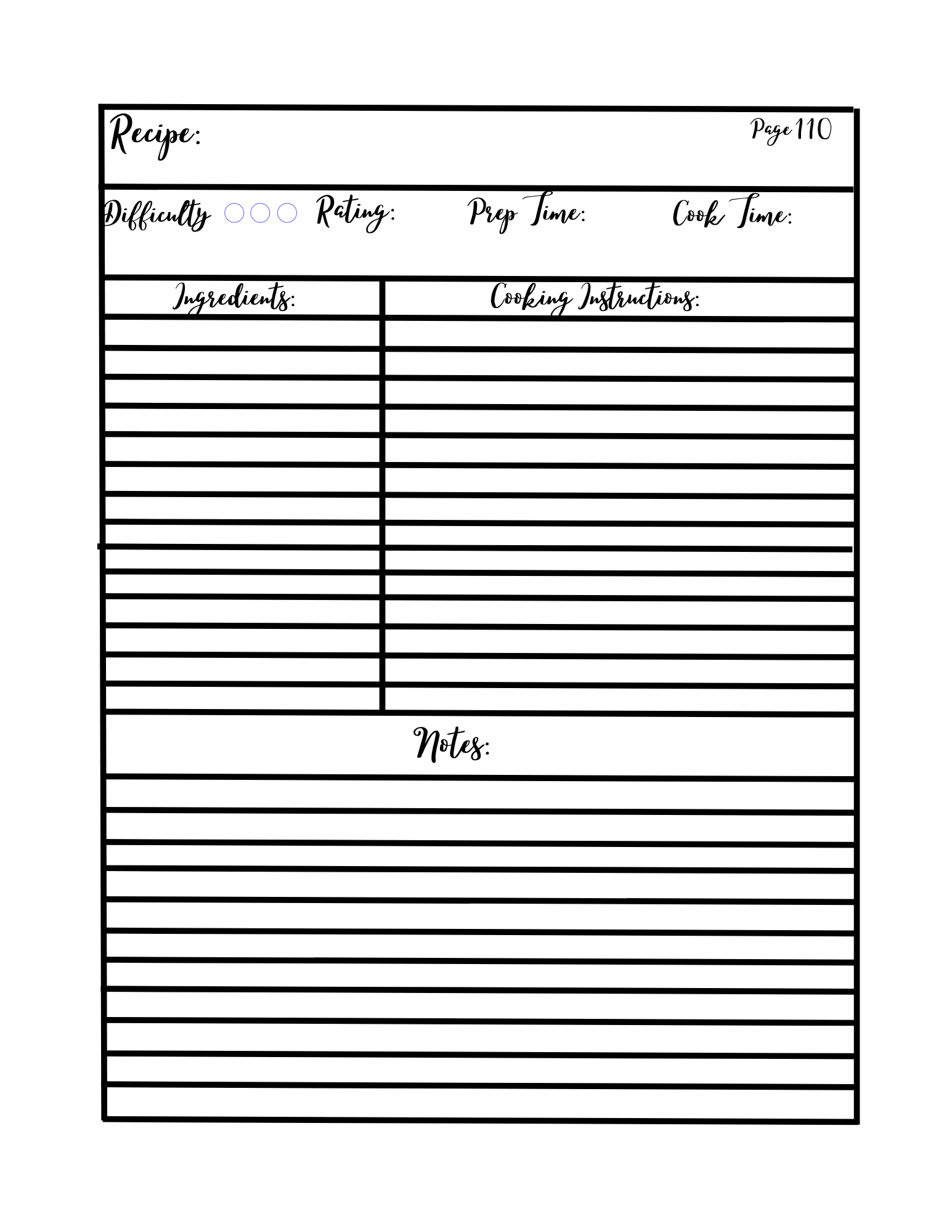 kdp-recipe-journal-interior-full-book-130-pages