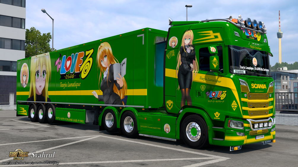 [ETS2] Tearju Lunatique | To LOVE|Ru [Combo Skin] by Syahrul Itasha Truckstyling 痛トラック