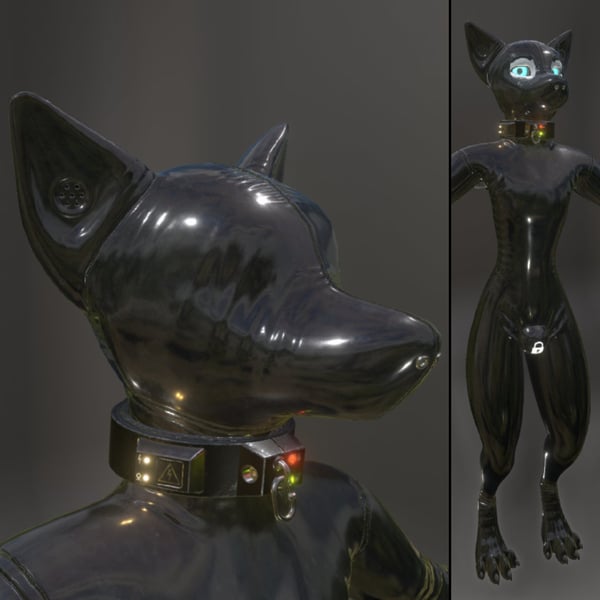 Canis Woof Latex Outfit (Catsuit) & Hoods