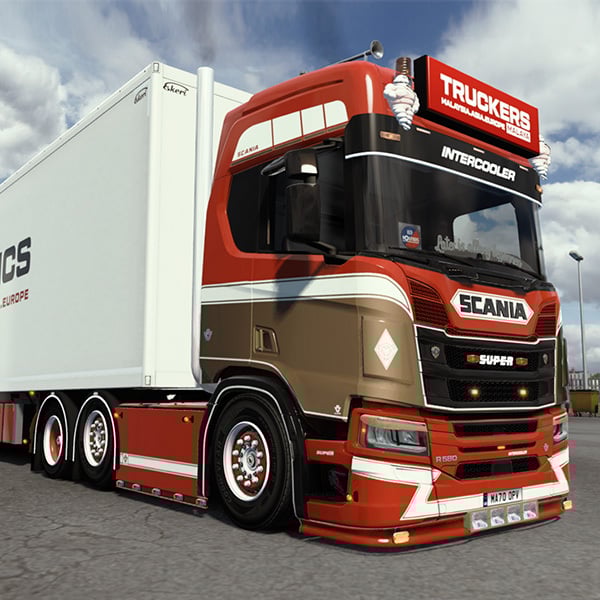 Truckers Malaya Custom Skin for Scania R Next Gen ETS2 (Changeable metallic color) by izuanbakar