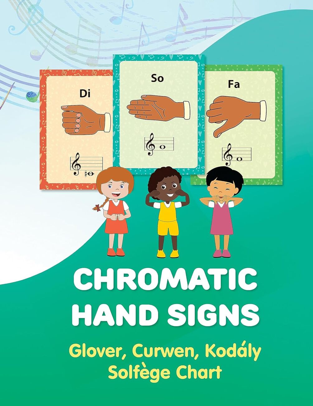 Chromatic Hand Signs: Glover, Curwen, Kodaly Solfege Chart Kindle Edition