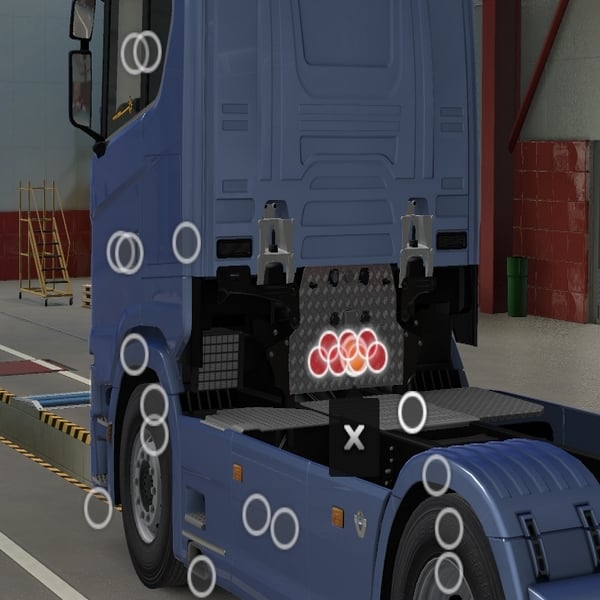 * [rear exhaust tuning part] Scania NG Holland stock airbar plate by WC007 D3SIGN