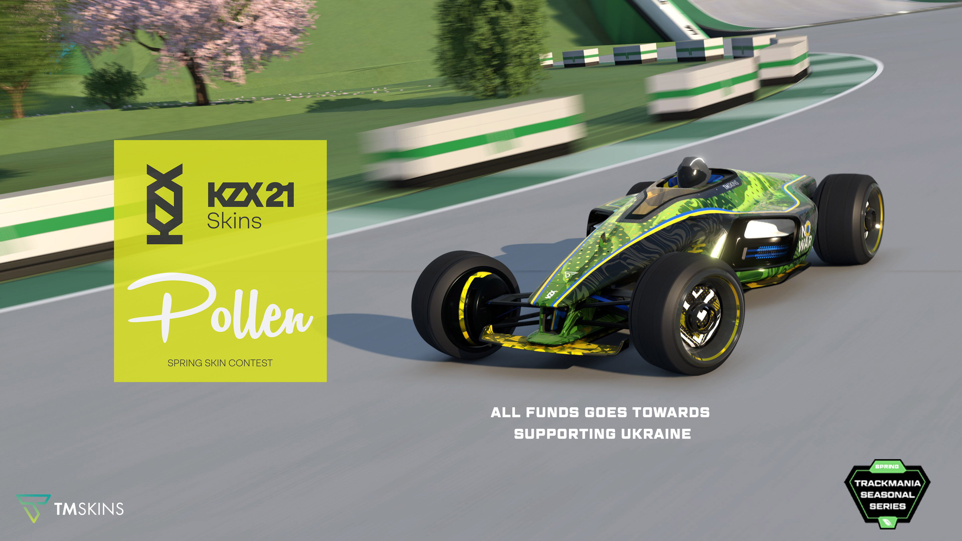 Limited edition Trackmania Seasonal Series skins! Help support the