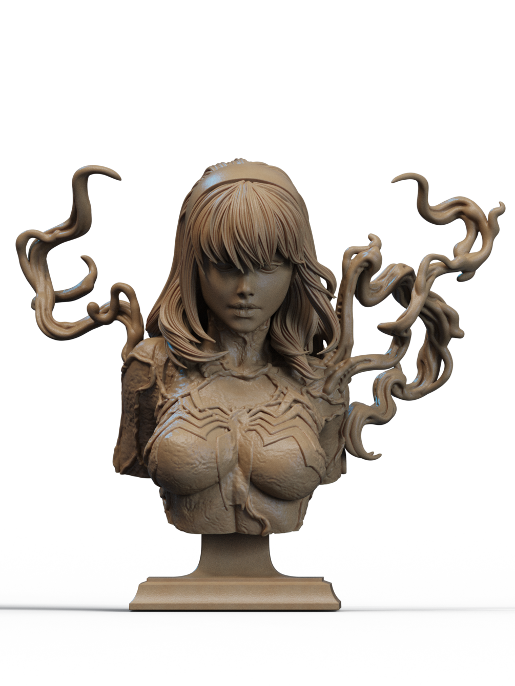 Gwenom Bust 3D Print