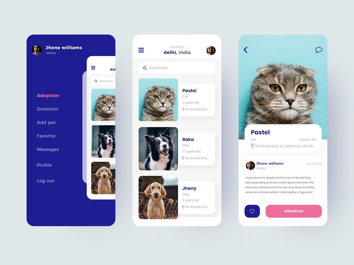 Pets Adoption app