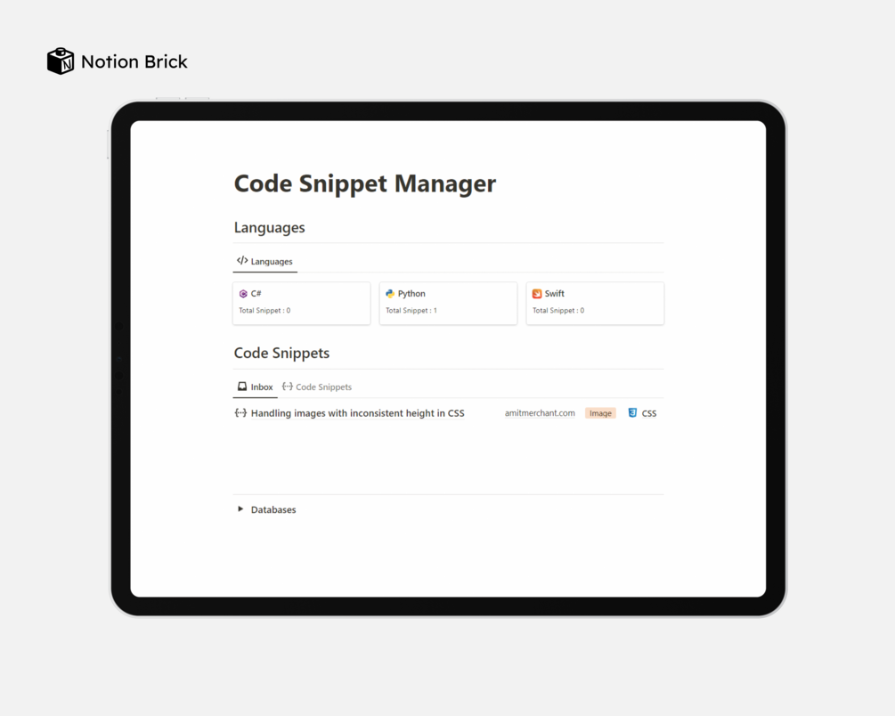 notion-code-snippet-manager-template