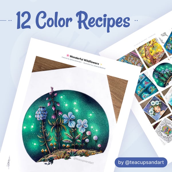 12 Color Recipes by Teacupsandart