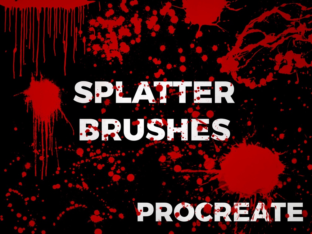 Splatter brushes | Procreate by Joanna Vu