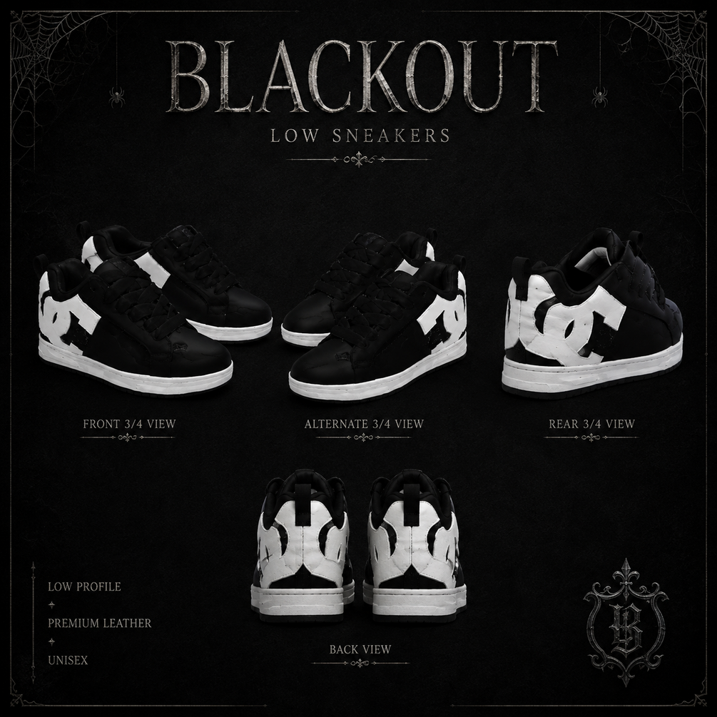 Blackout shoes sneaker