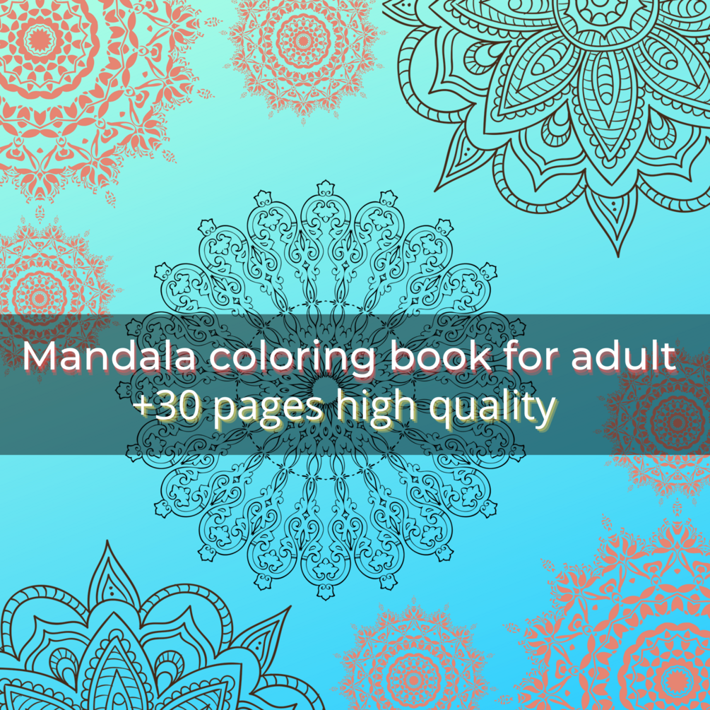 Mandala coloring book for adult | Colouring In Pages Adults +30 page ...