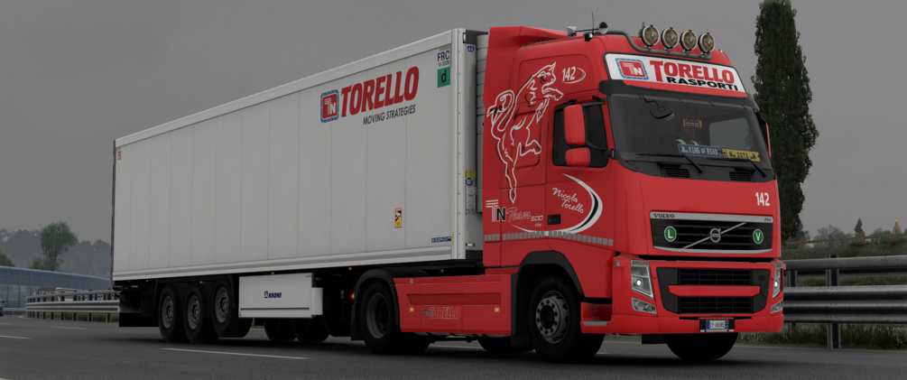 TORELLO TRASPORTI Skin combo for Volvo FH3 by Johnny244 and Krone cool liner dlc. ETS2 by ANGYALFOLDI