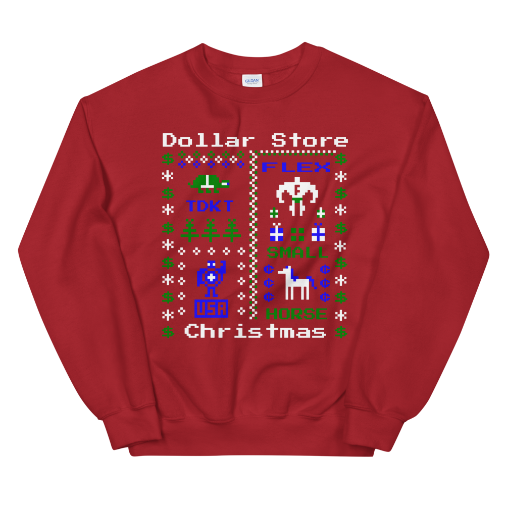 Dollar Store Christmas Ugly Sweatshirt 4XL