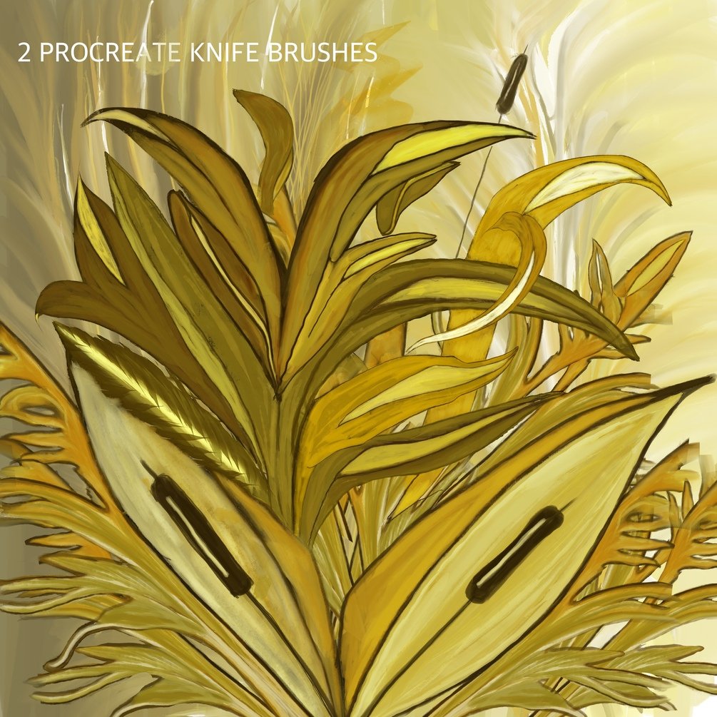 2 Procreate knife brush