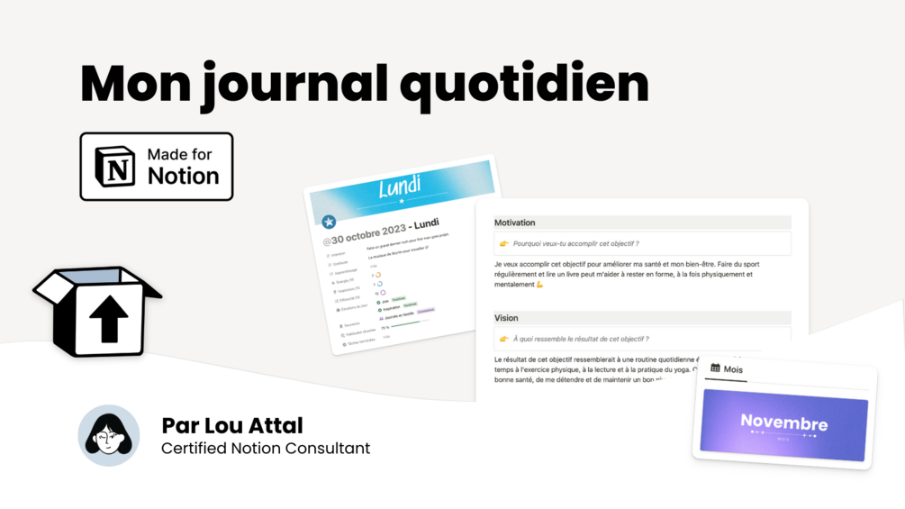 Modèle Notion - Journal quotidien