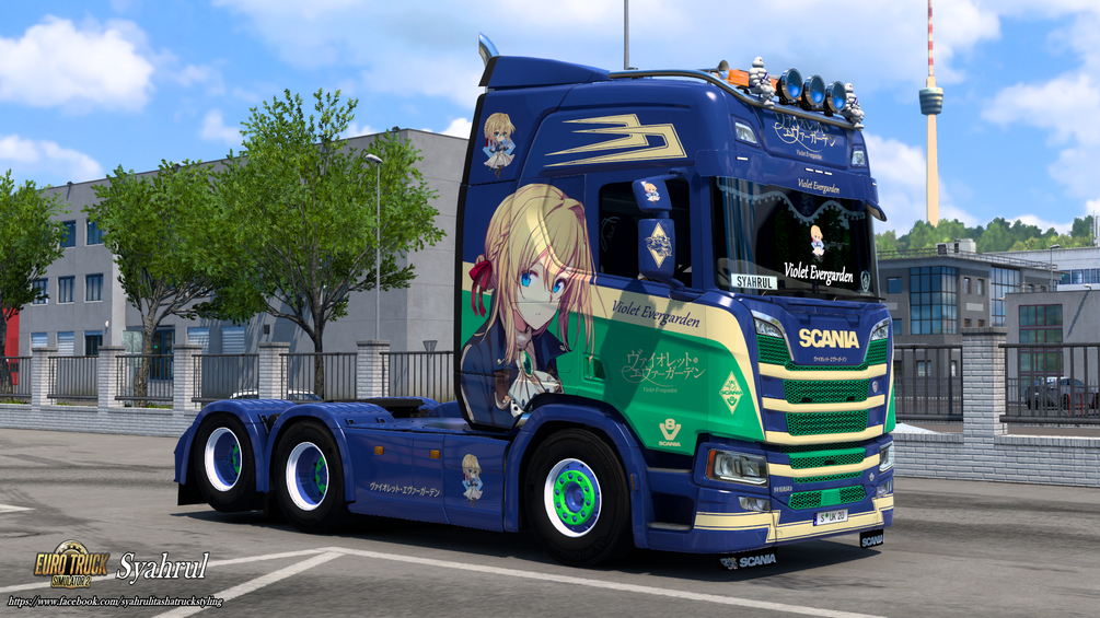 [ETS2] Scania R NG Violet Evergarden Skin by Syahrul Itasha Truckstyling 痛トラック