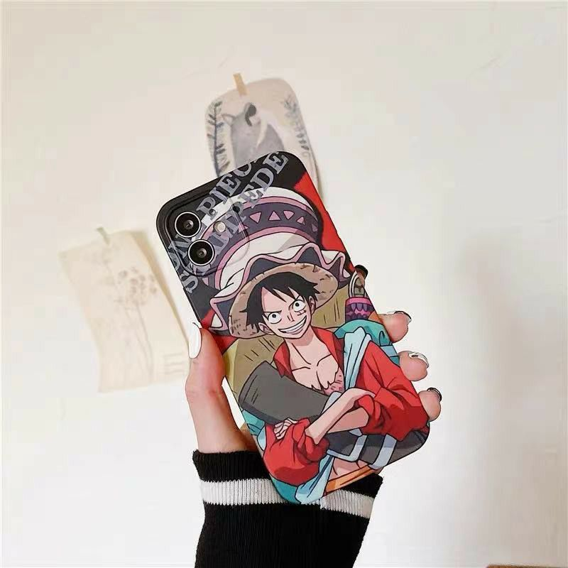 2pcs Roronoa Zoro Luffy One Piece Anime iPhone Case Cover