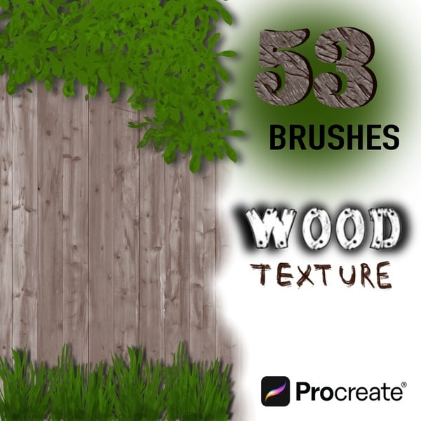 Brushes for Procreate | Wood texture 53 (seamless pattern) by KatiSketchArt
