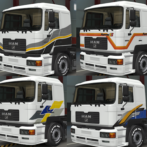 MAN F2000 Retro & Factory Paintjobs by Martin