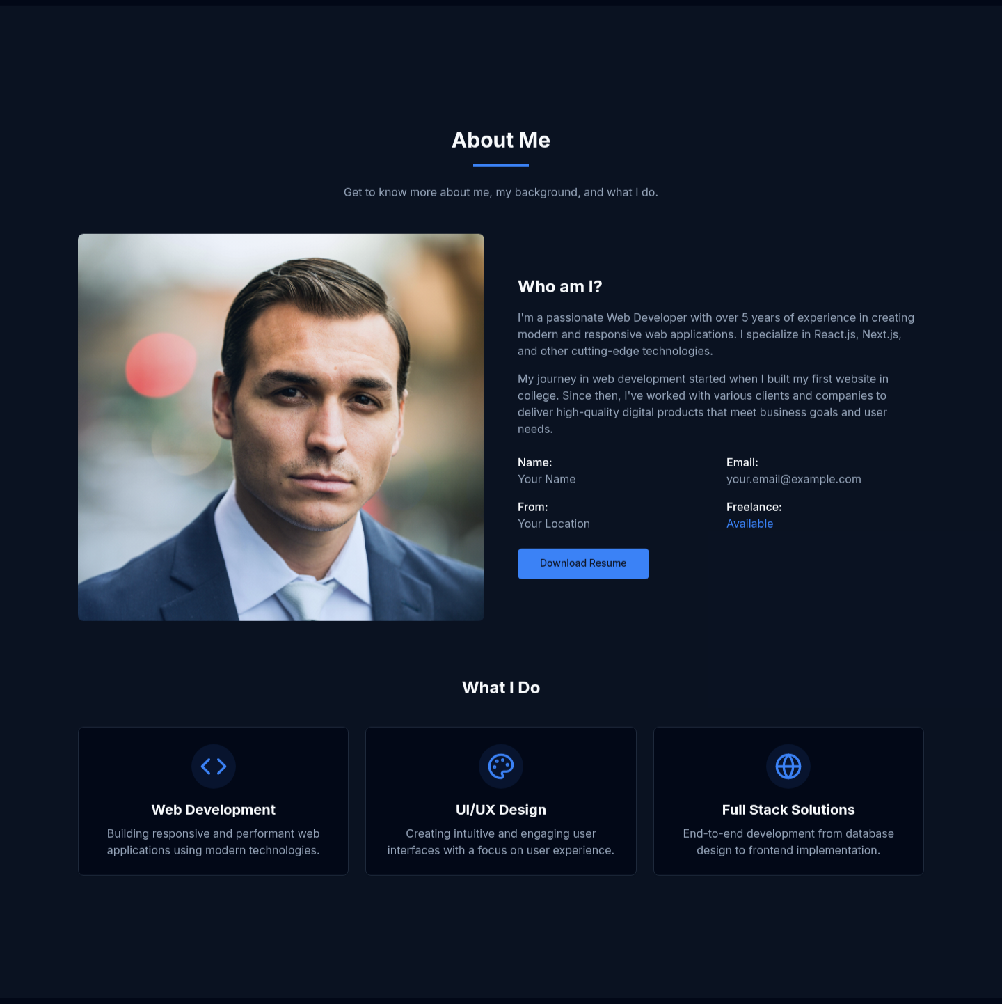 react-portfolio-template-for-developes