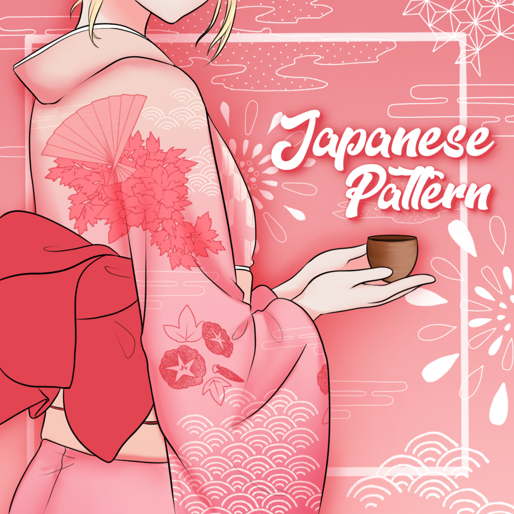 Japanese pattern brushes for procreate! by ~Attki~