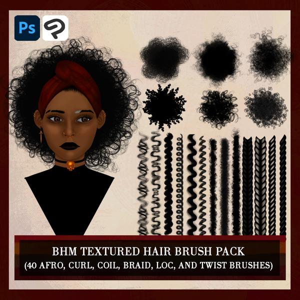 Photoshop\Clip Studio Paint black history month textured