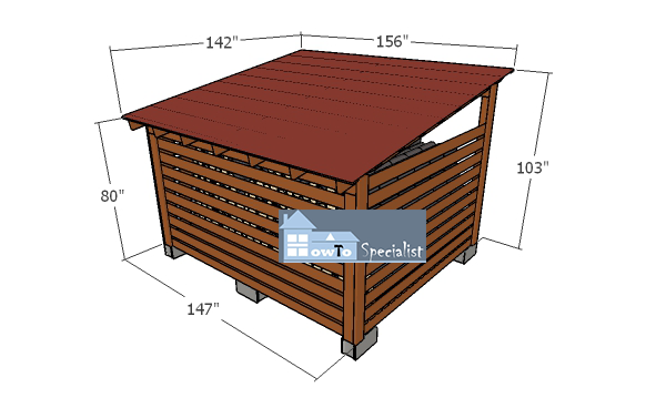 5 cord wood online shed