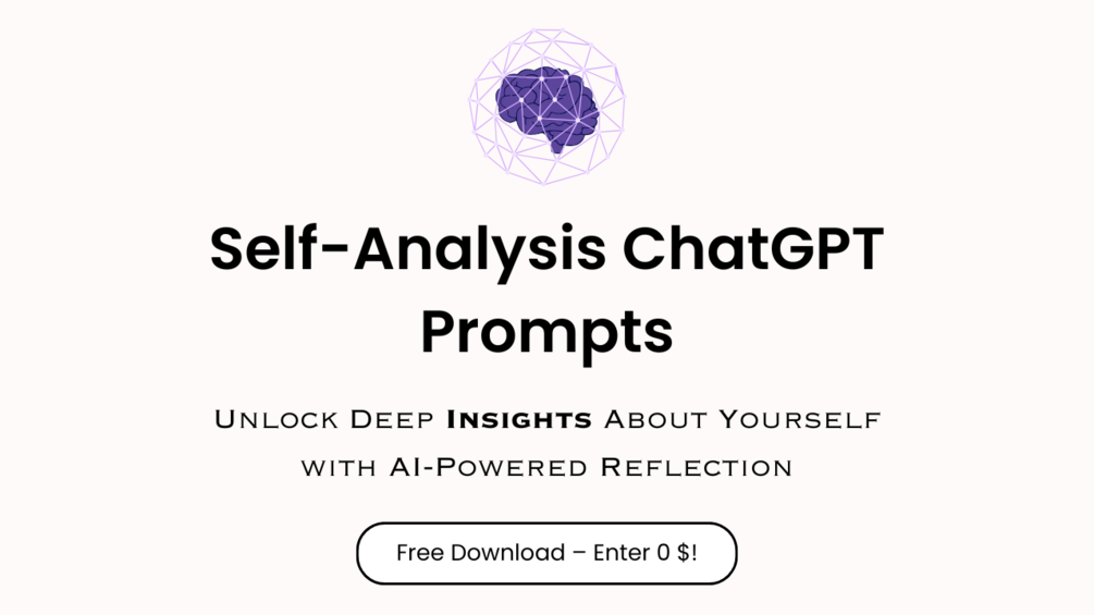 Self Analysis ChatGPT prompts — free download