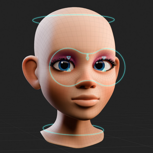 Geonodes Eye Rig (Blender 5.1)