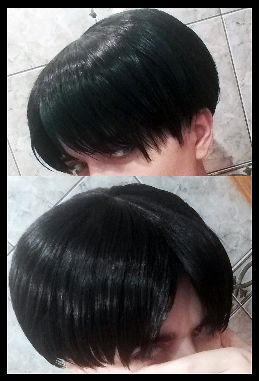 Levi Ackerman cosplay wig Attack on Titan Shingeki no Kyojin