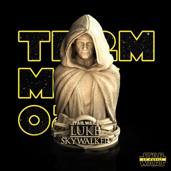 Luke Bust - Star Wars 3D Models - Tested and Ready for 3D printing