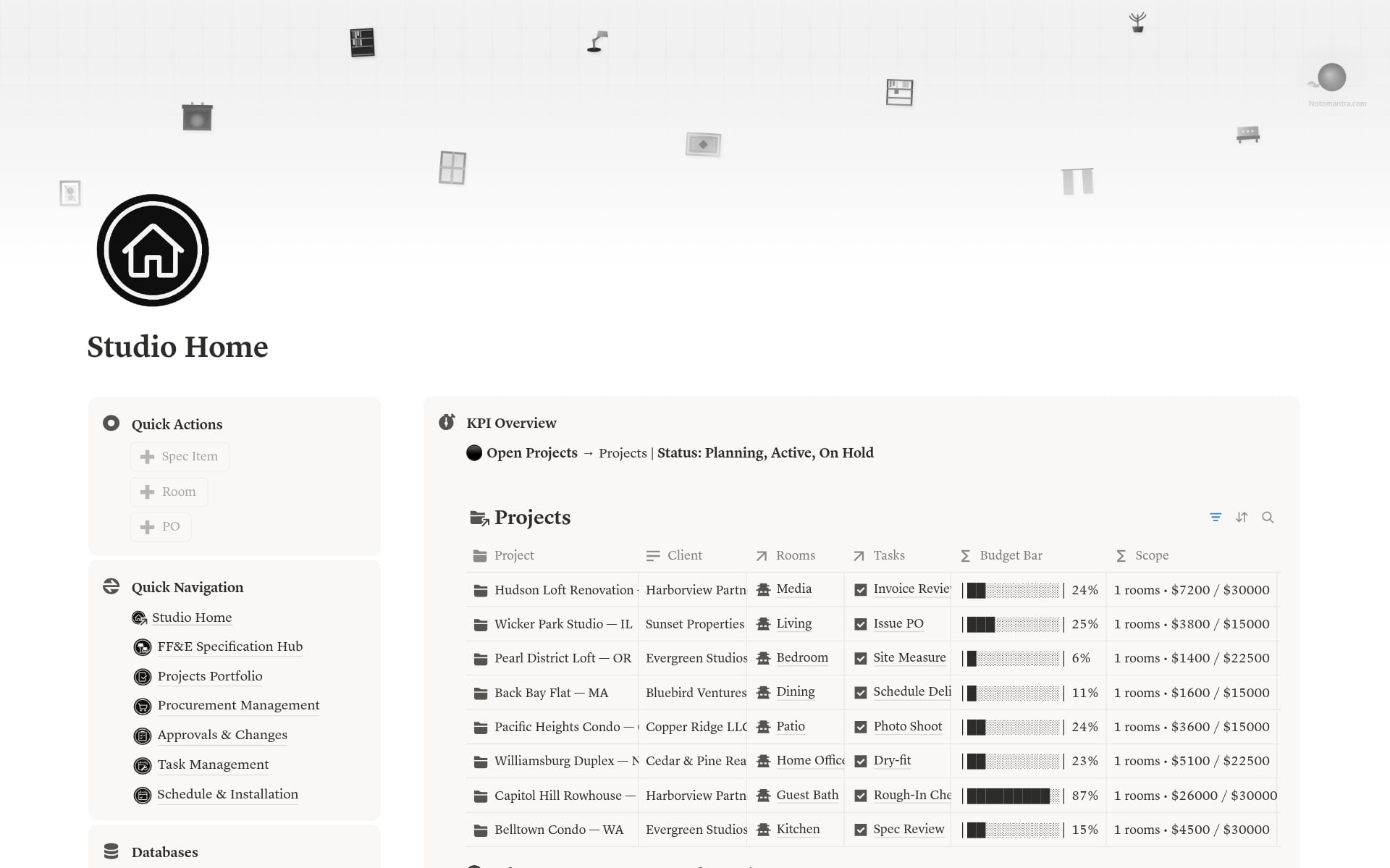 Interior Design Studio OS - view 1